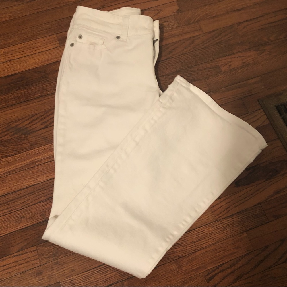 Gap white flare premium jeans